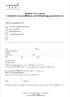 Bulletin d‘inscription